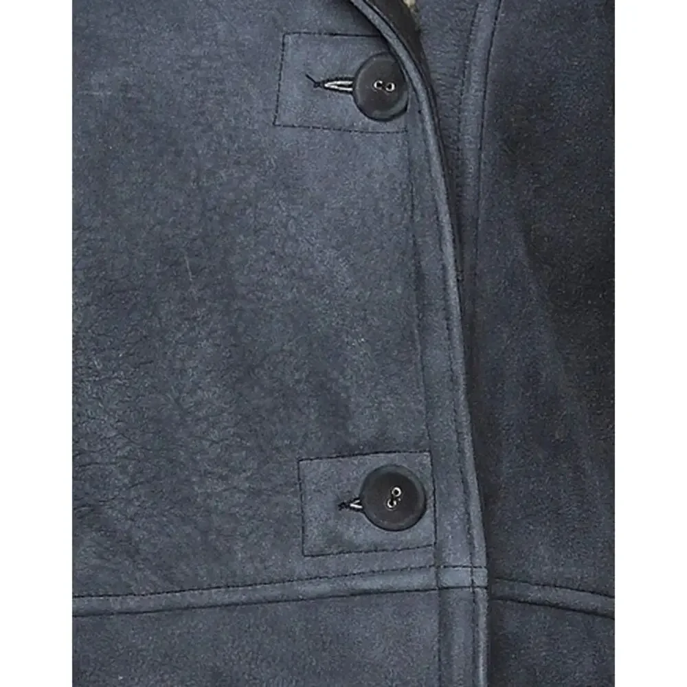 Matchless London Black Blue Suede Shearling Coat NWT Retail $3,900 L - Picture 12 of 12